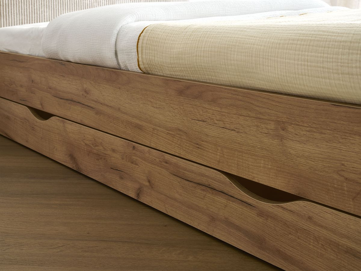 BRANDY kinderbed met massieve lattenbodem en lade