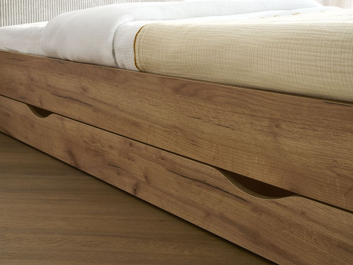 BRANDY kinderbed met massieve lattenbodem en lade