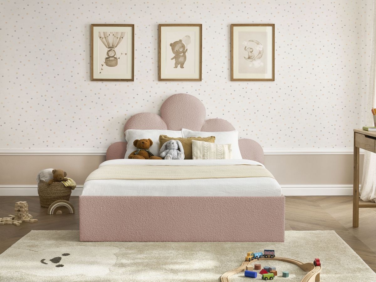 DEOTILLE kinderbed met massieve lattenbodem en lade