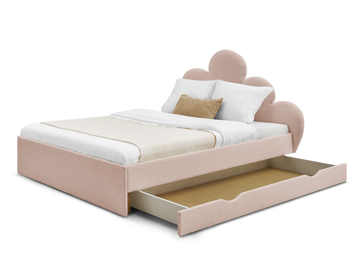 DEOTILLE kinderbed met massieve lattenbodem en lade