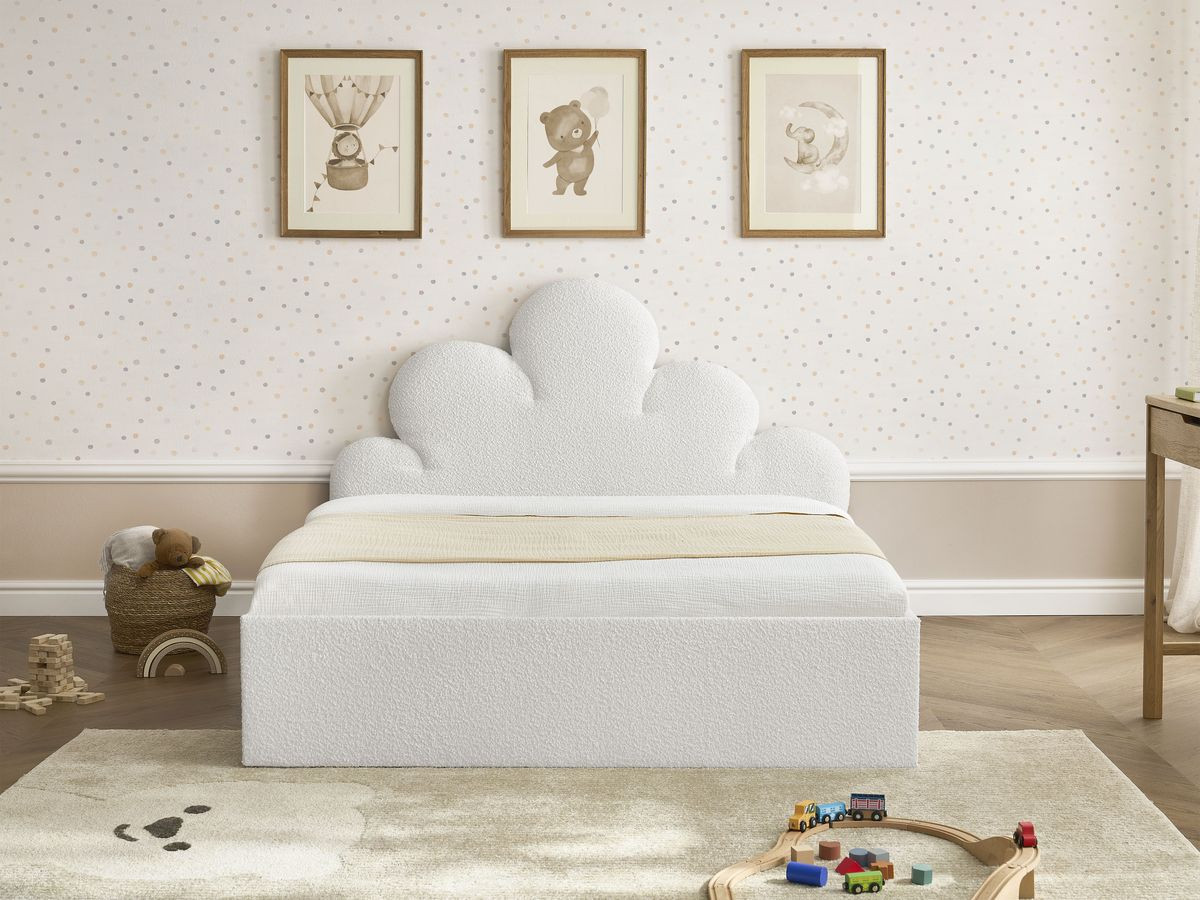 DEOTILLE kinderbed met massieve lattenbodem en lade