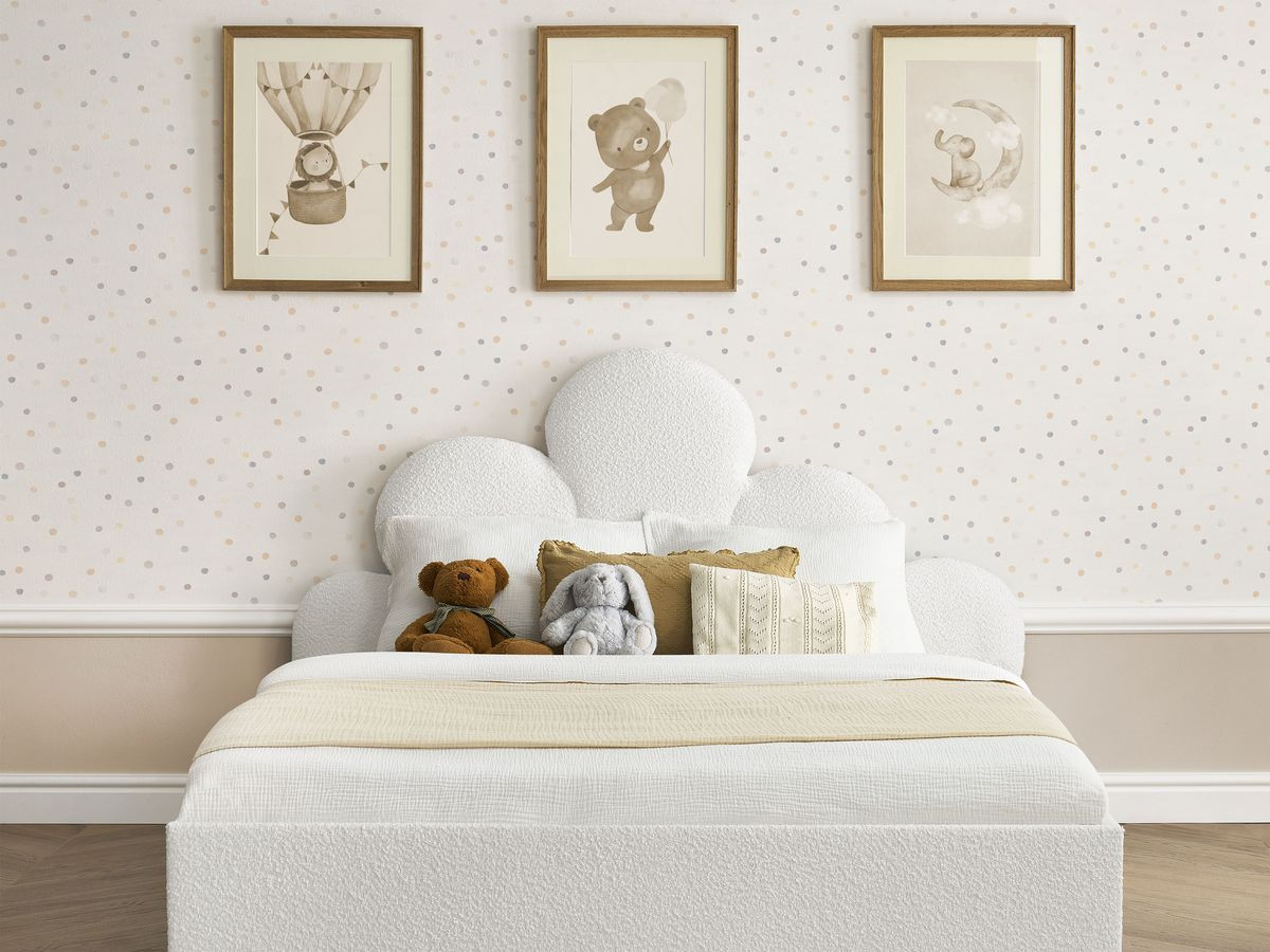 DEOTILLE kinderbed met massieve lattenbodem en lade