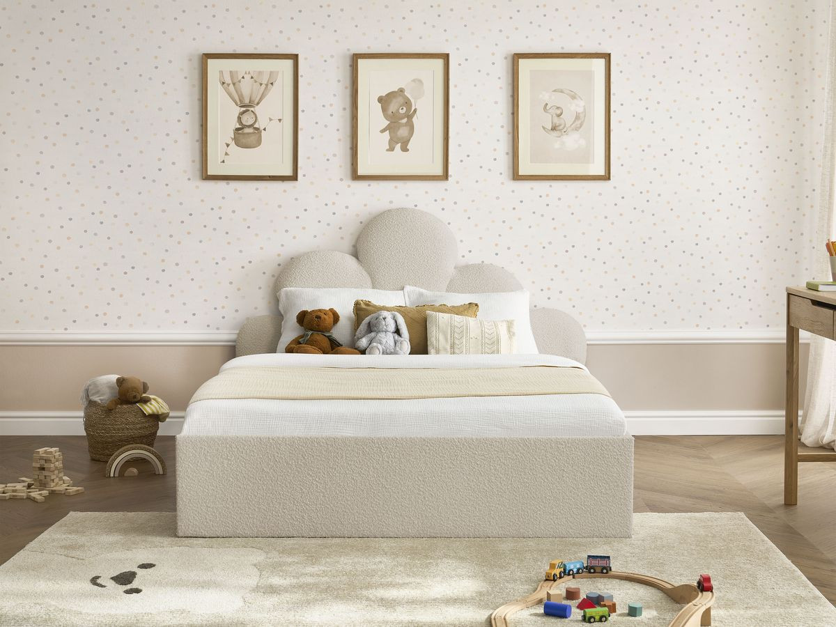 DEOTILLE kinderbed met massieve lattenbodem en lade