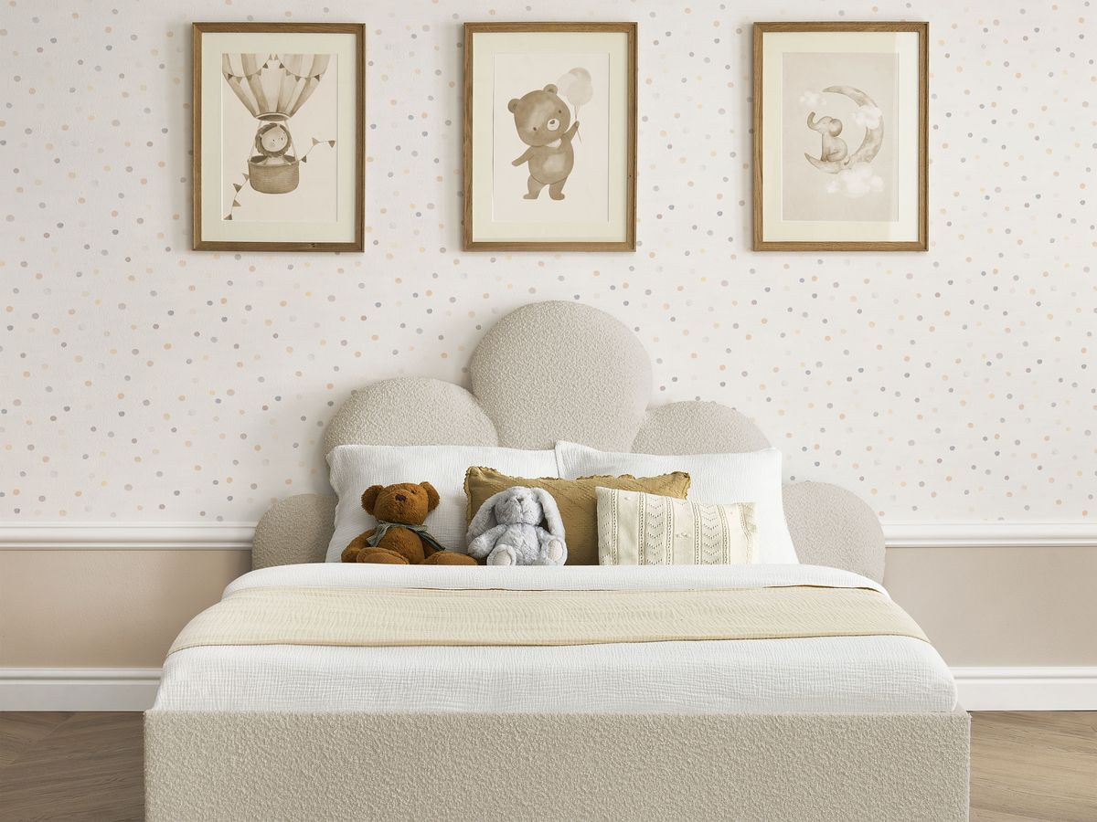 DEOTILLE kinderbed met massieve lattenbodem en lade