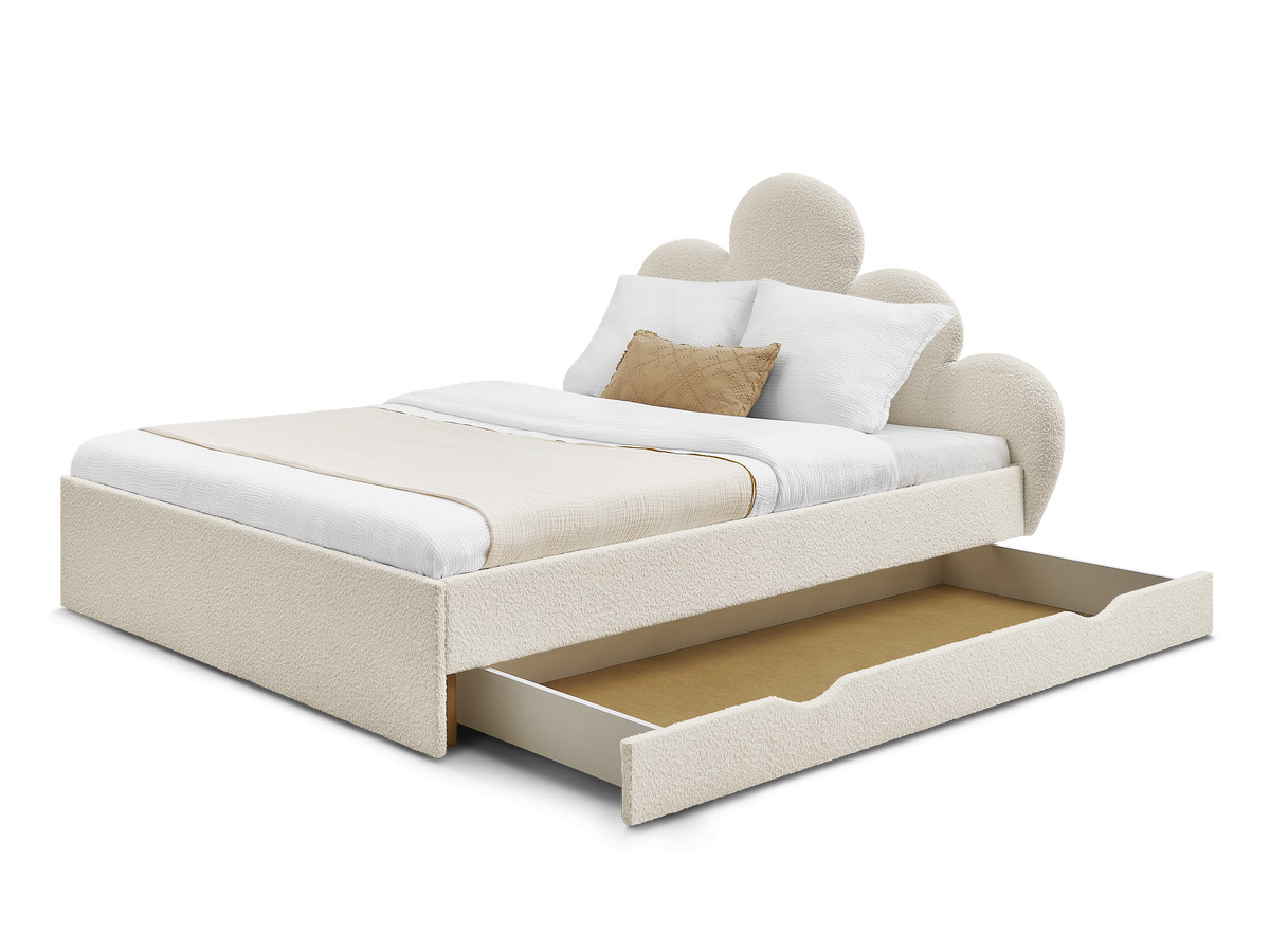 DEOTILLE kinderbed met massieve lattenbodem en lade