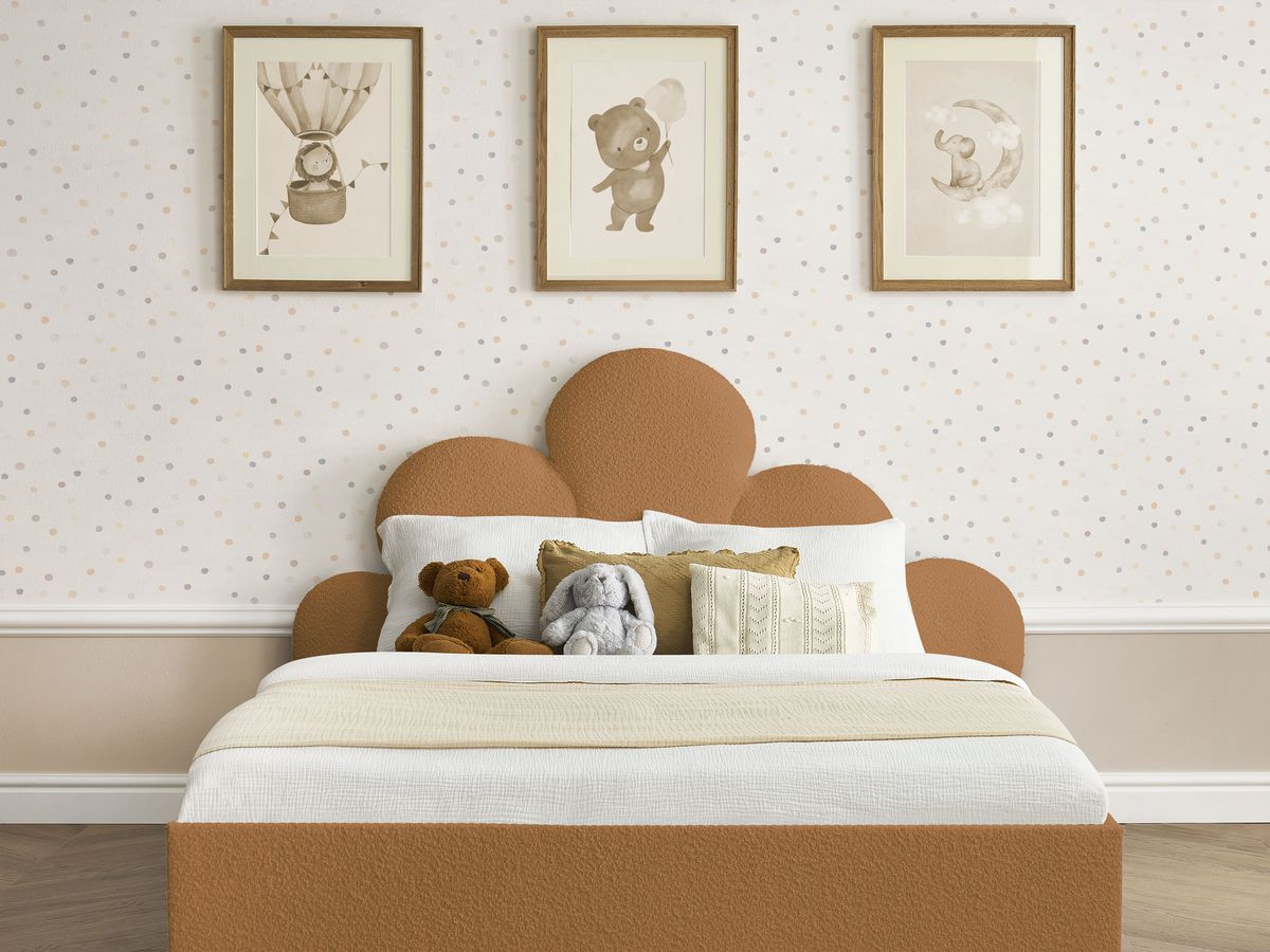 DEOTILLE kinderbed met massieve lattenbodem en lade
