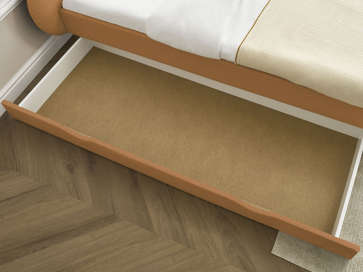 DEOTILLE kinderbed met massieve lattenbodem en lade
