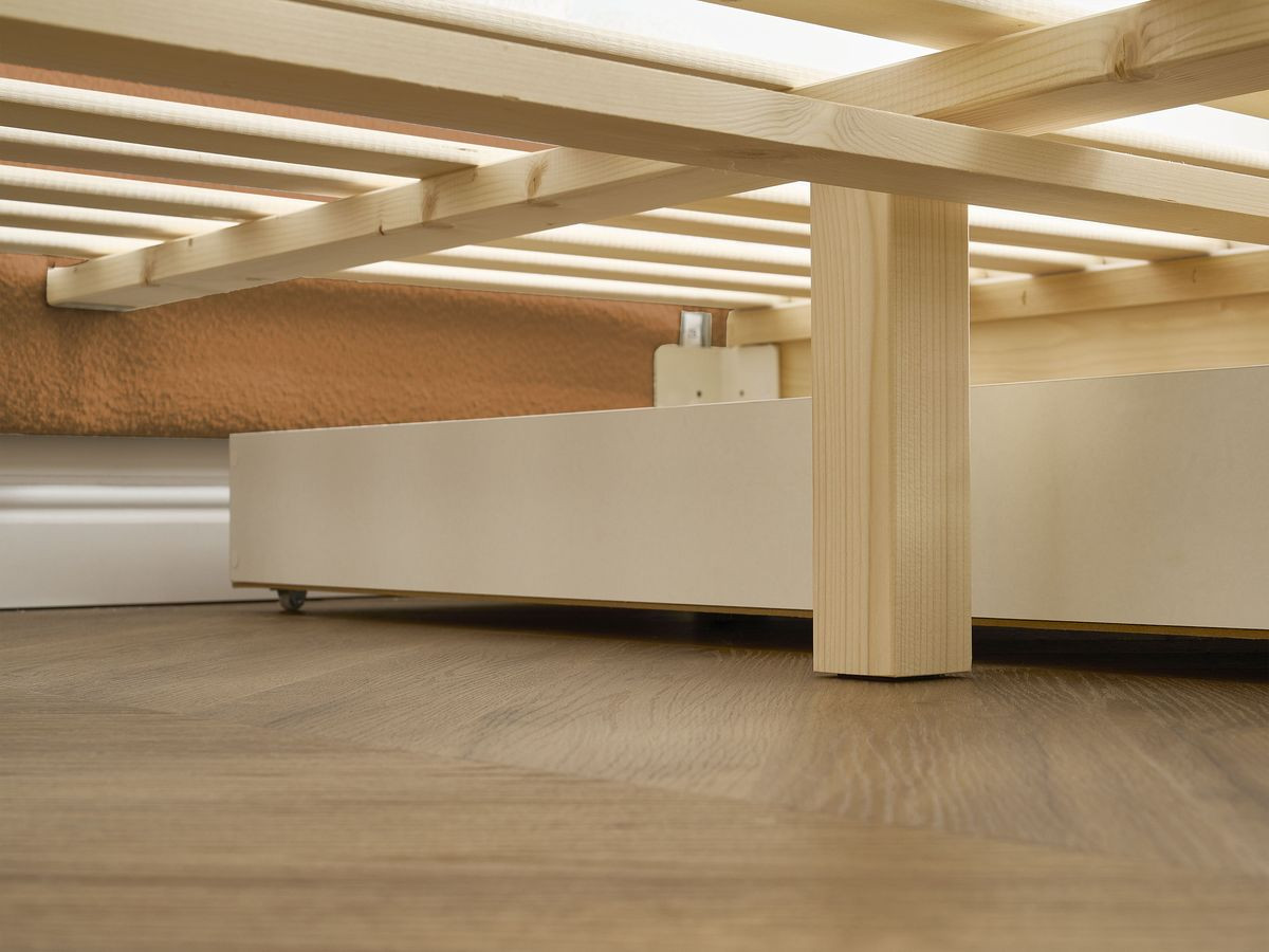 DEOTILLE kinderbed met massieve lattenbodem en lade