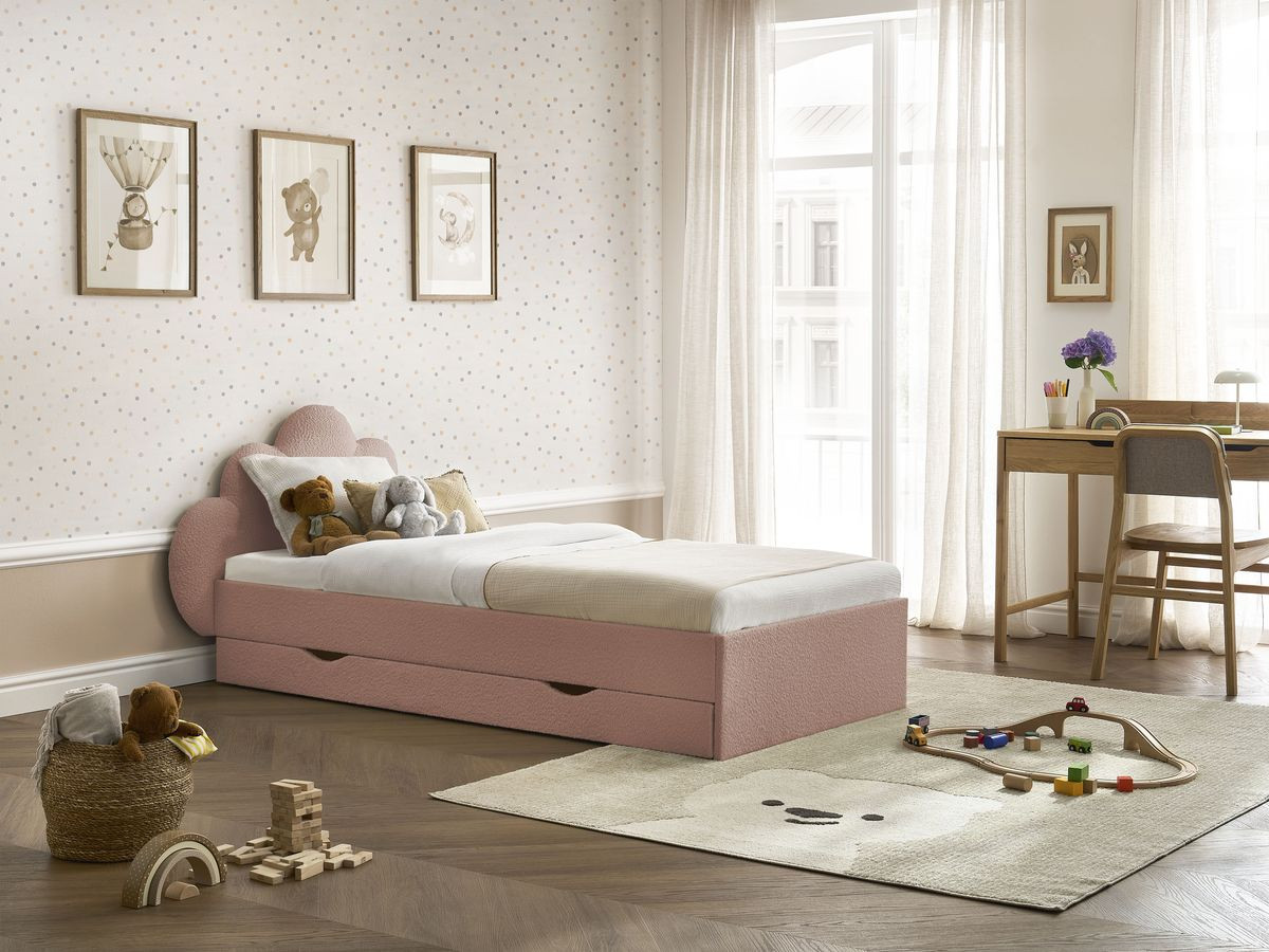 DEOTILLE kinderbed met massieve lattenbodem en lade