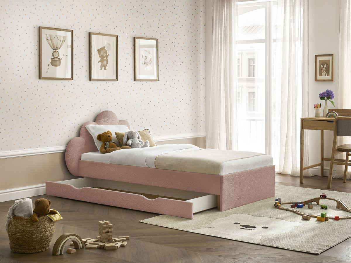 DEOTILLE kinderbed met massieve lattenbodem en lade