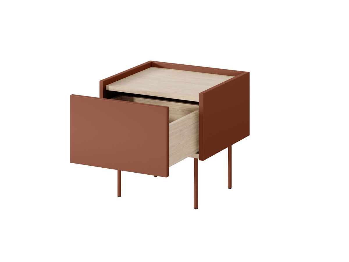 Lot de 2 chevets 1 tiroir ATLAS rouge — vue 6