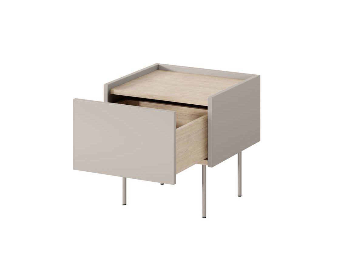 Lot de 2 chevets 1 tiroir ATLAS beige — vue 6