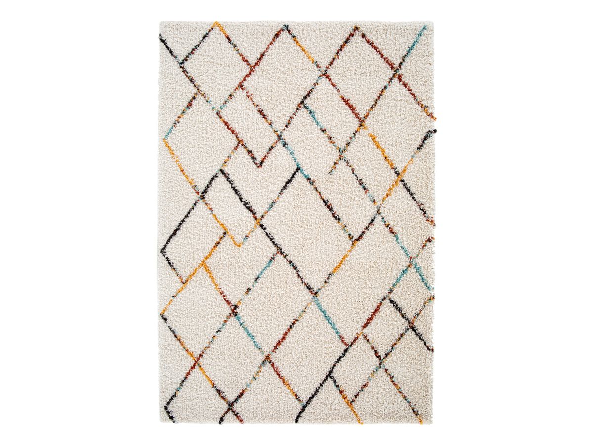 ELOISE langpolig vloerkleed met grafische patronen