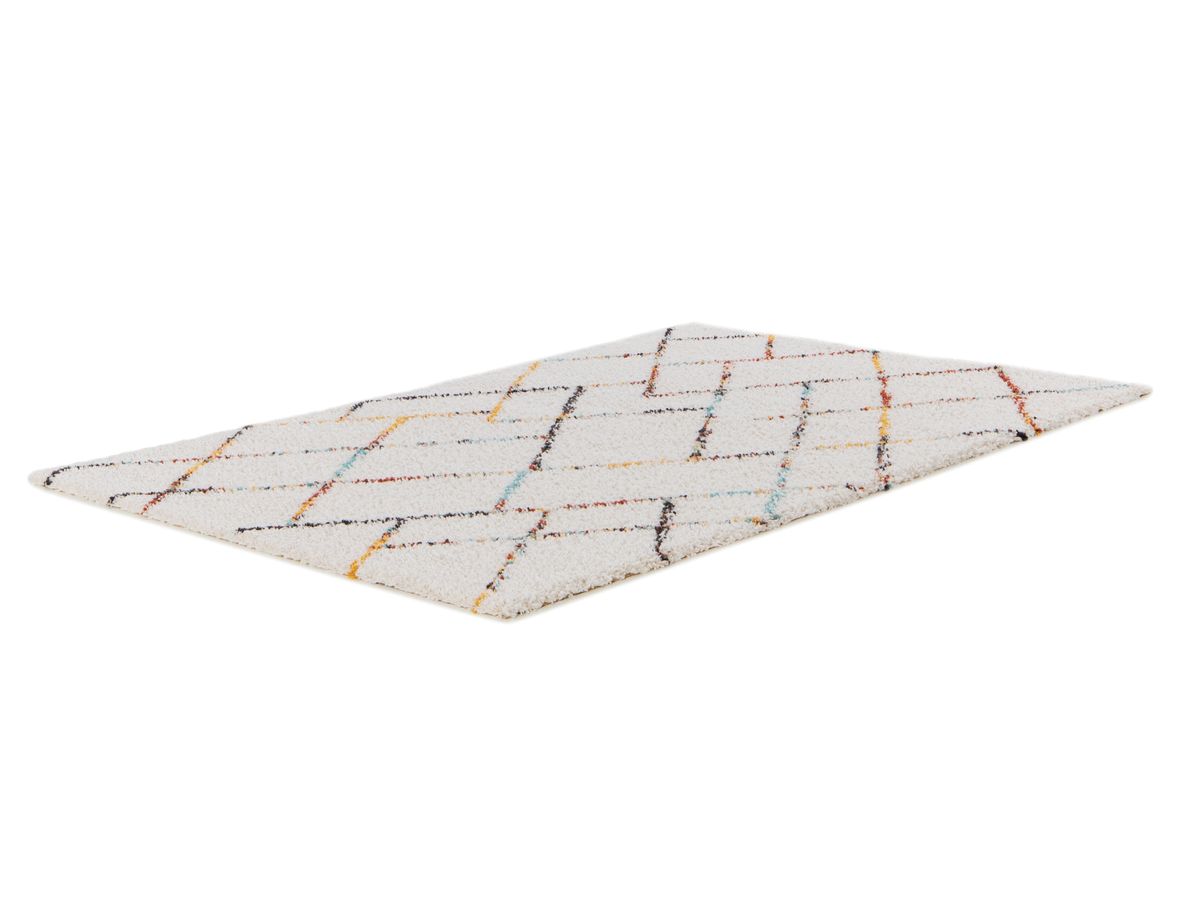 ELOISE langpolig vloerkleed met grafische patronen