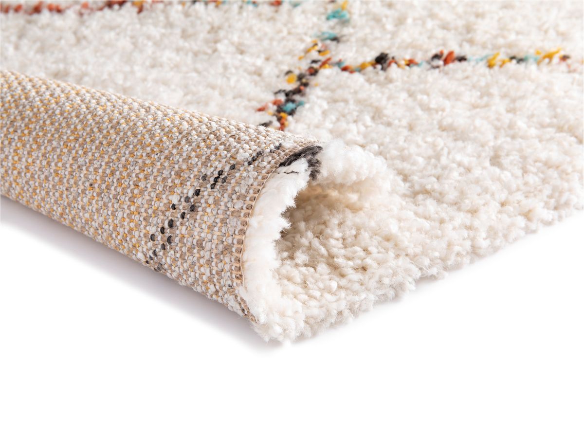 Tapis poils longs ELOISE motifs graphiques