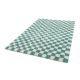 Tapis poils longs DAMIEN motifs damier