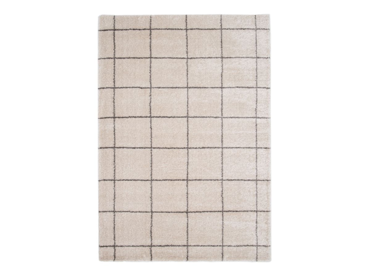 HECTOR langpolig vloerkleed met grafische patronen