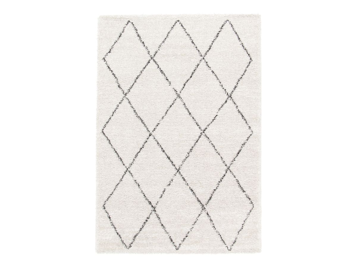 RENAUD langpolig vloerkleed met grafische patronen