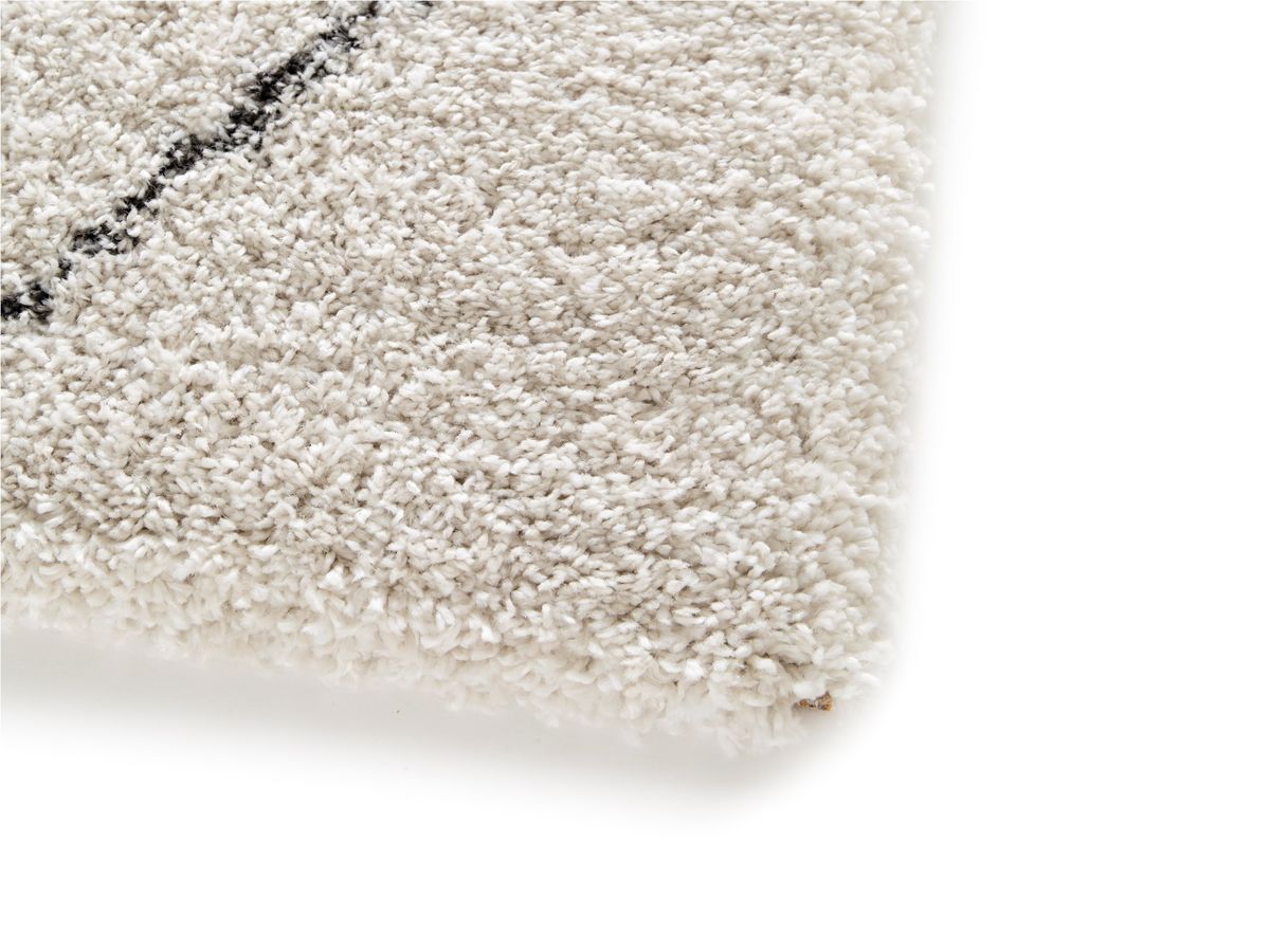 RENAUD langpolig vloerkleed met grafische patronen