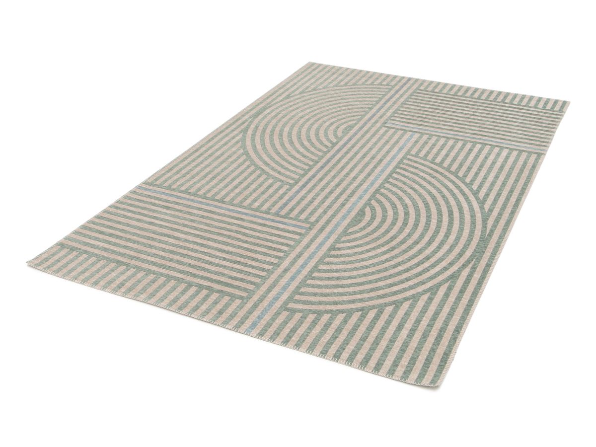 ARTHUR platgeweven vloerkleed met grafische patronen