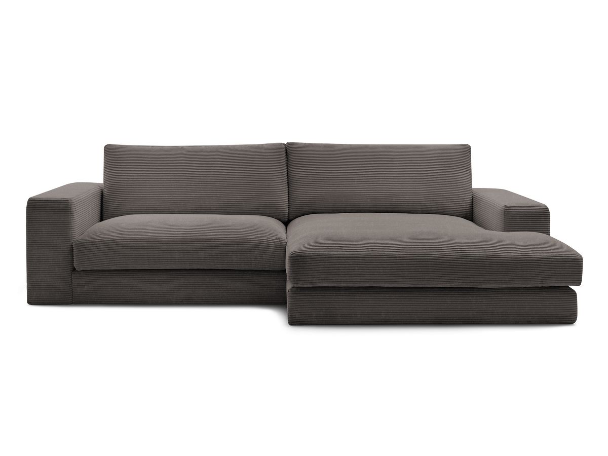 LEONARD compacte vaste hoekbank in corduroy