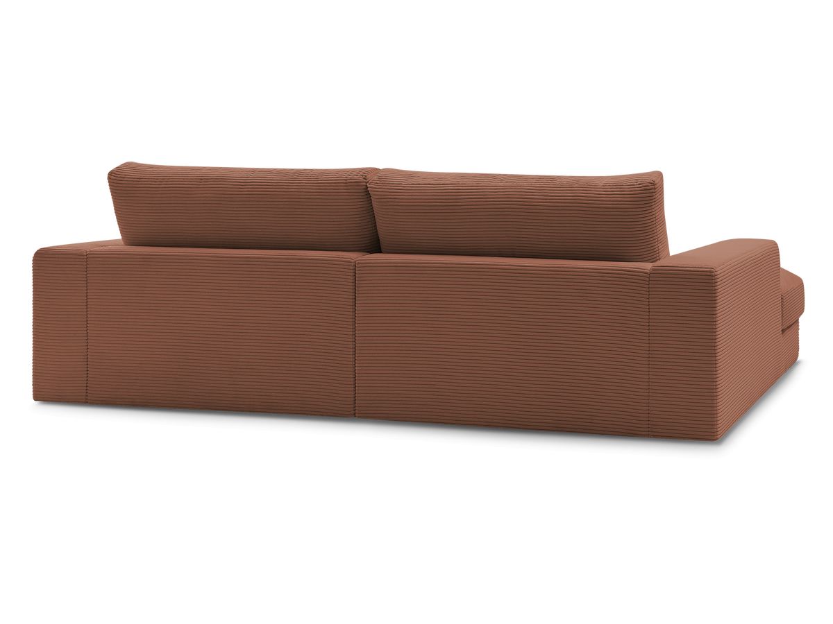 LEONARD compacte vaste hoekbank in corduroy