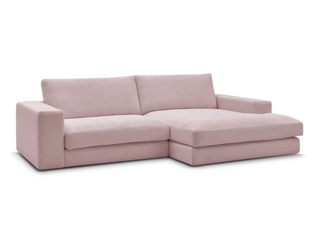 LEONARD compacte vaste hoekbank in corduroy