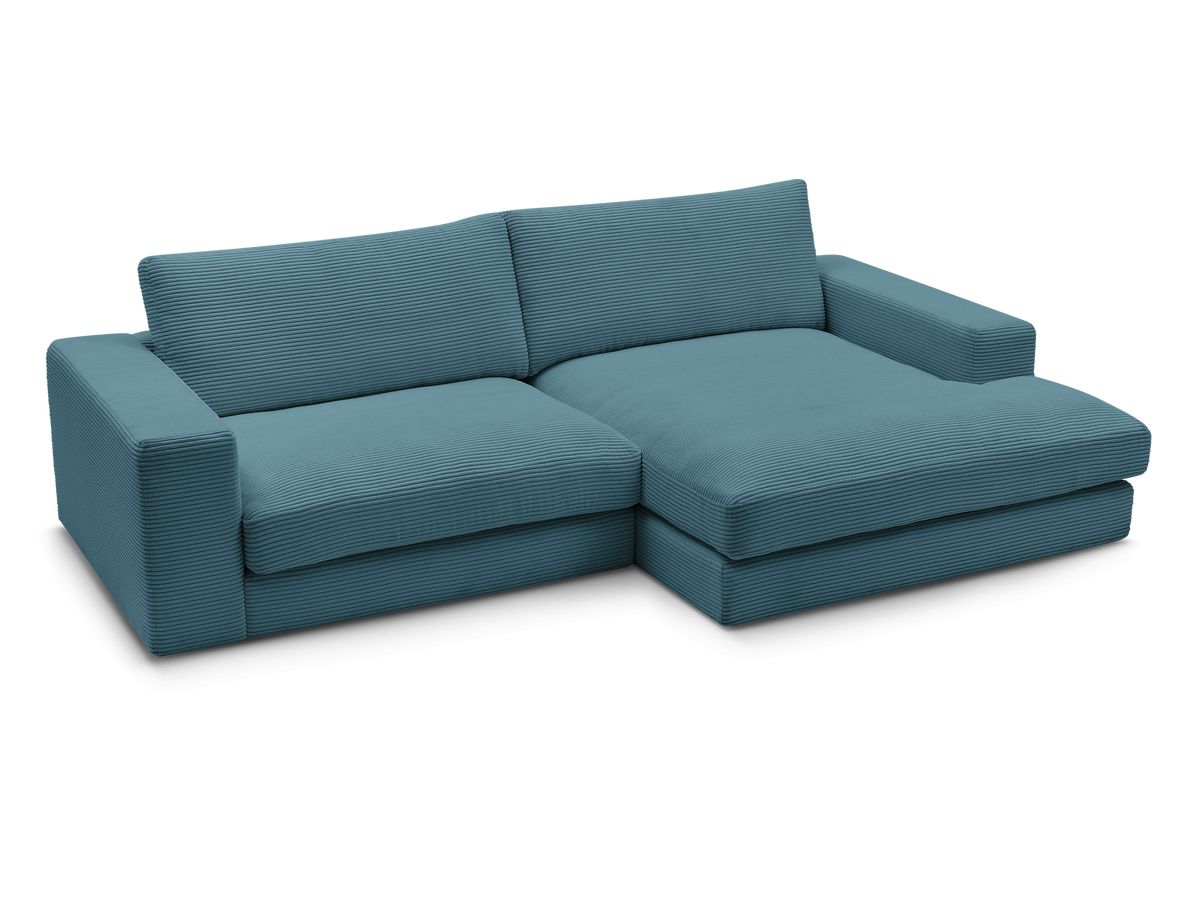 LEONARD compacte vaste hoekbank in corduroy