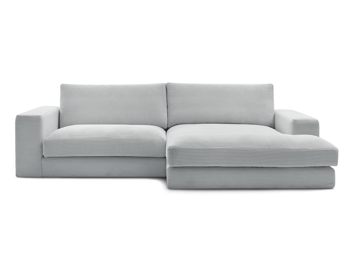 LEONARD compacte vaste hoekbank in corduroy