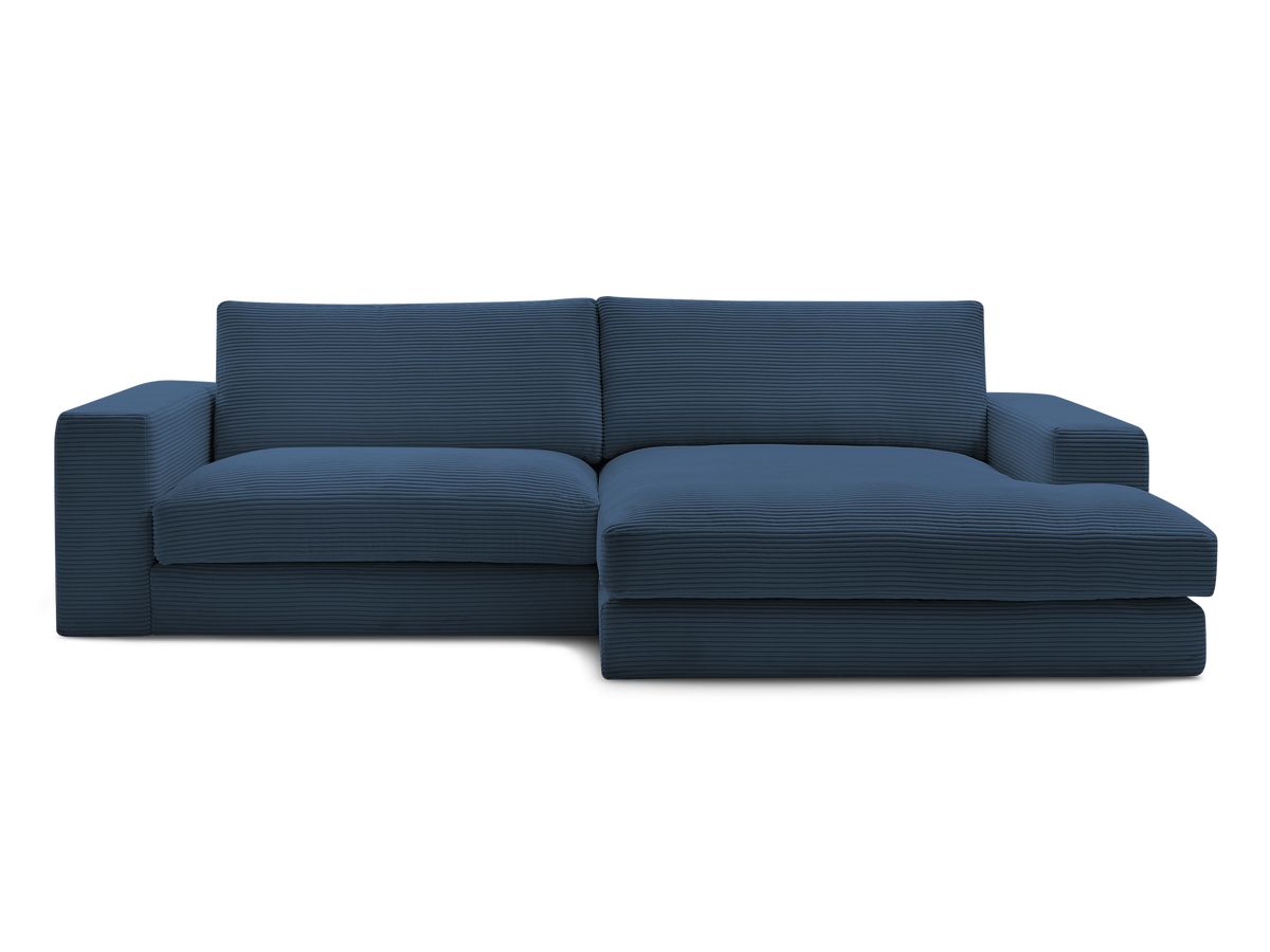 LEONARD compacte vaste hoekbank in corduroy