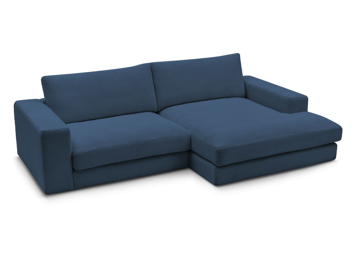 LEONARD compacte vaste hoekbank in corduroy