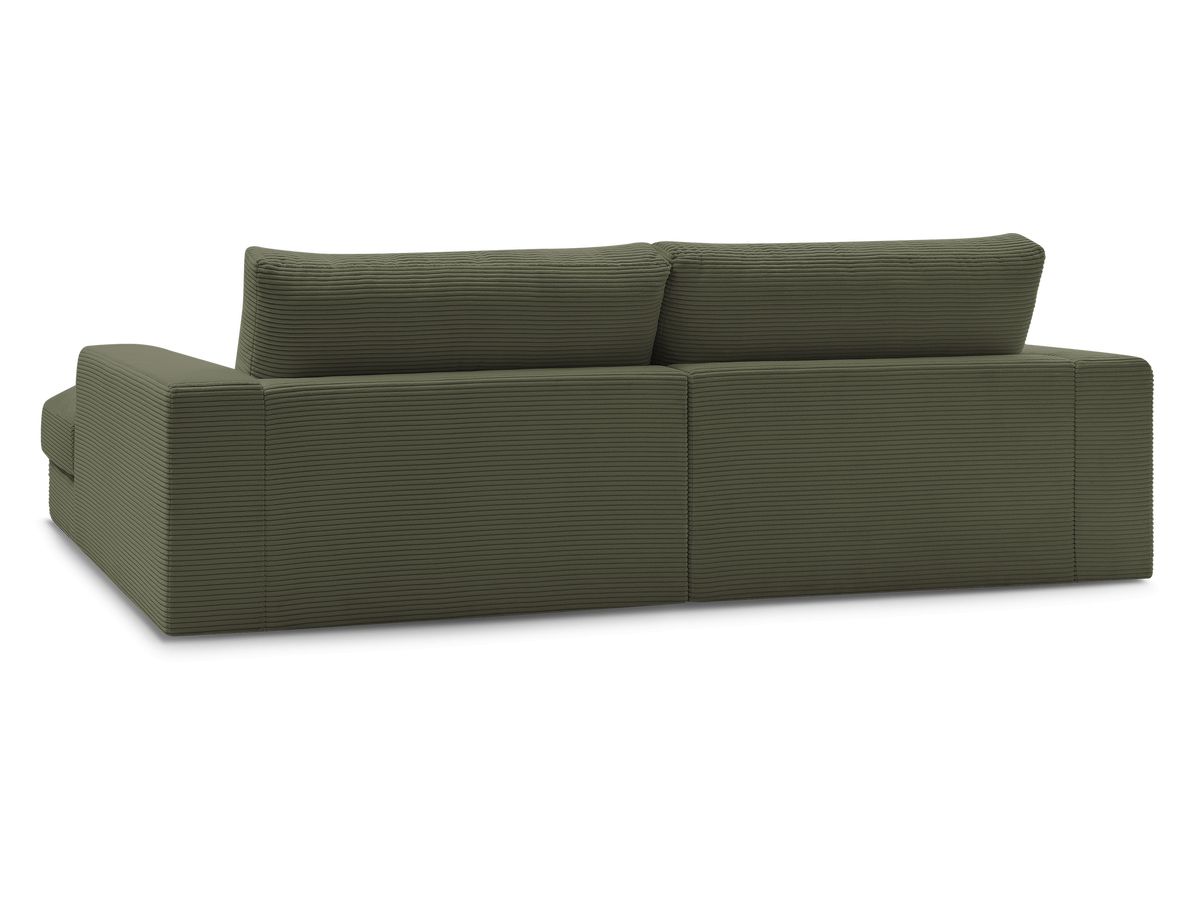 LEONARD compacte vaste hoekbank in corduroy