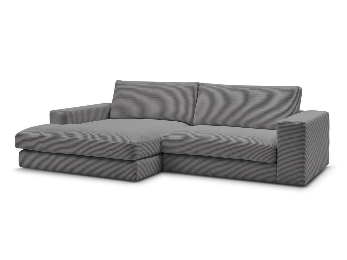 LEONARD compacte vaste hoekbank in corduroy