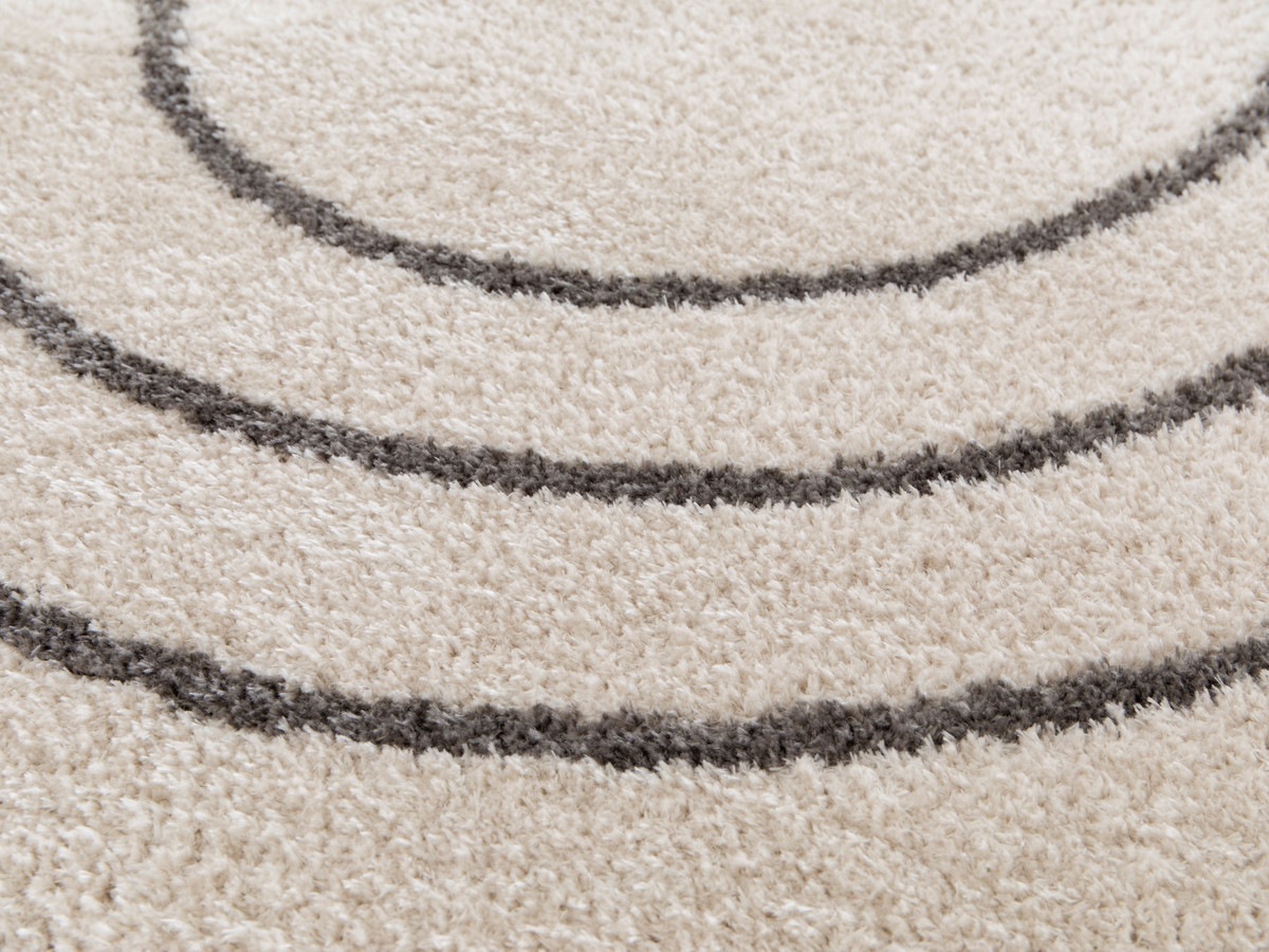 YUNA langpolig vloerkleed met abstract patroon