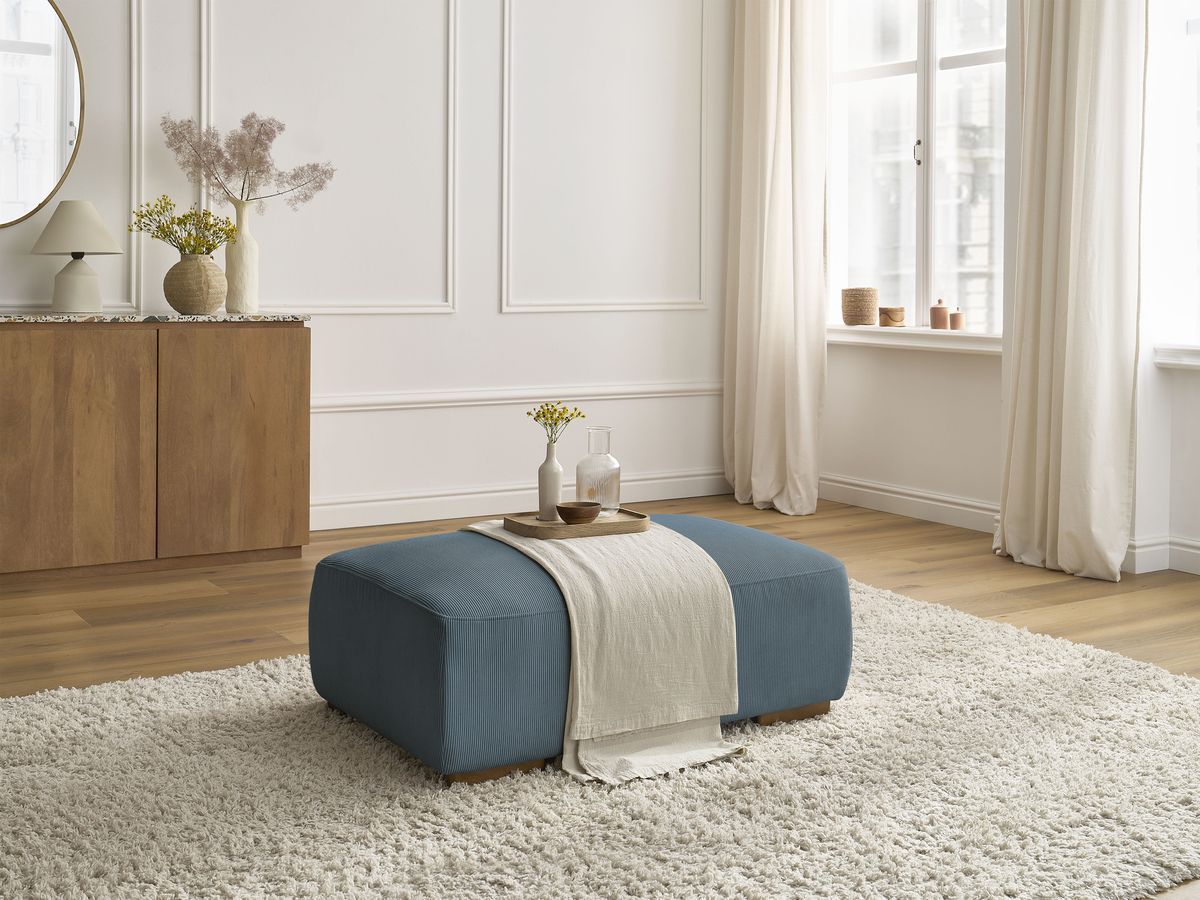 Pouf SIDONIE velours côtelé