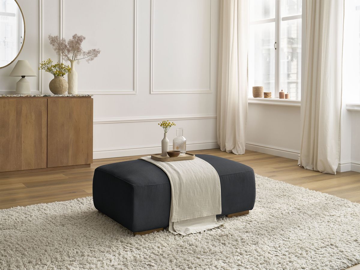 Pouf SIDONIE velours côtelé