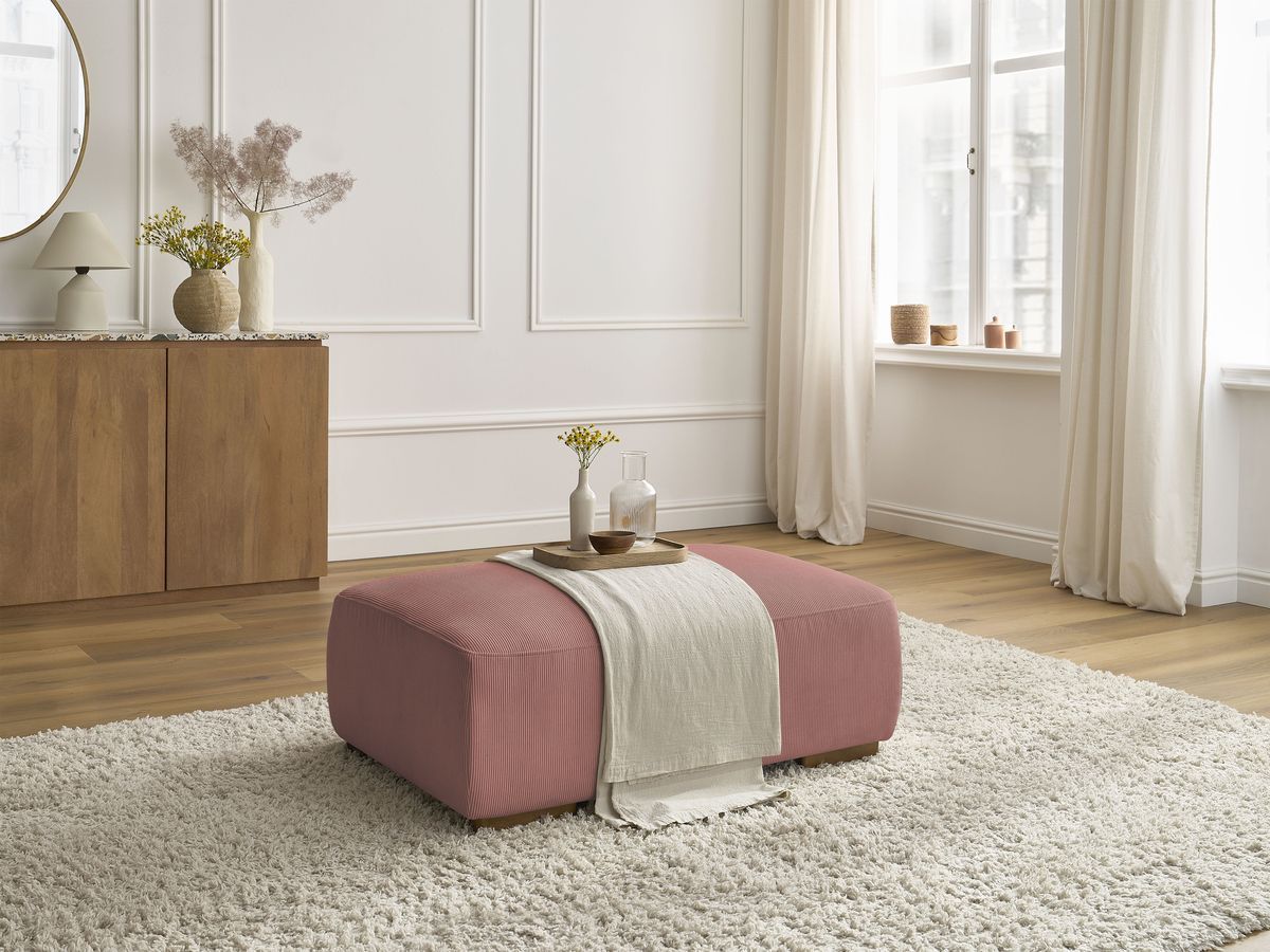 Pouf SIDONIE velours côtelé