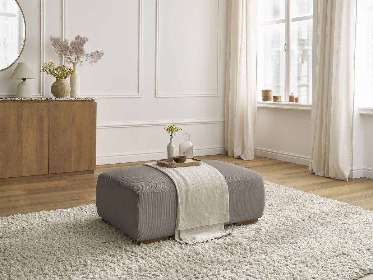Pouf SIDONIE velours côtelé