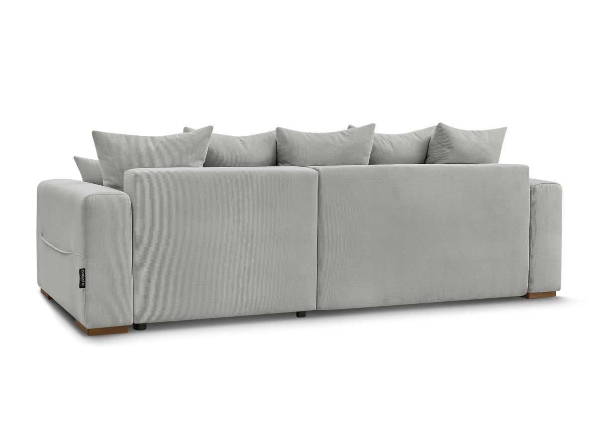 Canapé d'angle convertible réversible coffre SIDONIE velours côtelé