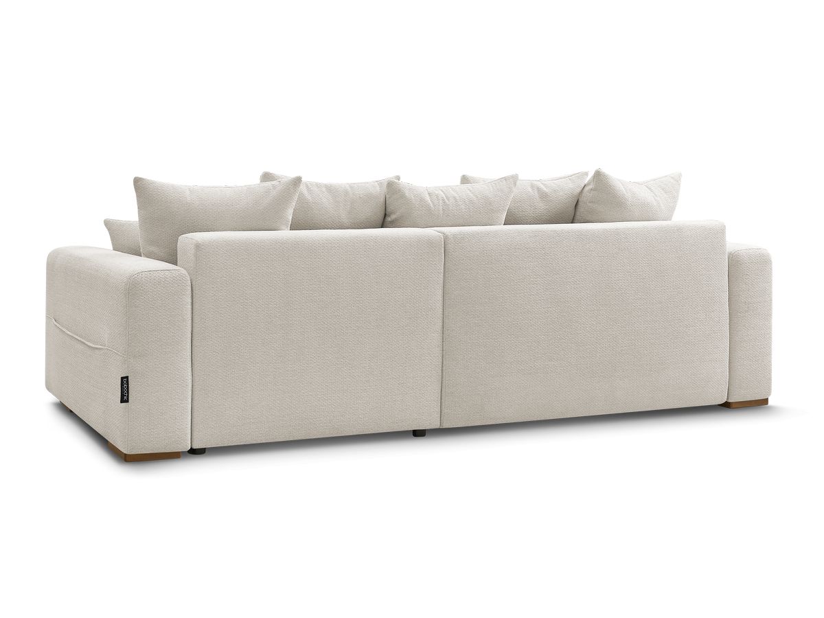 Canapé d'angle convertible réversible coffre SIDONIE tissu chiné