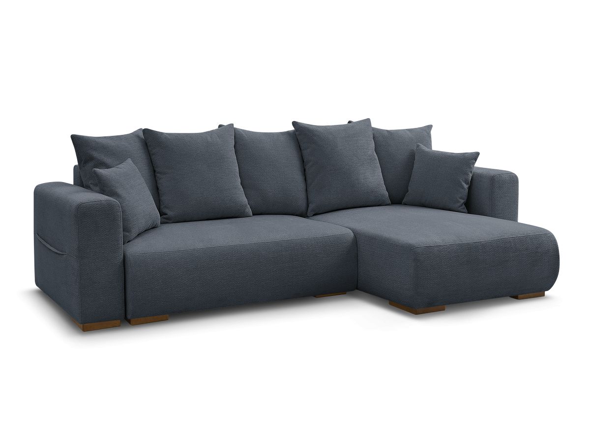 Canapé d'angle convertible réversible coffre SIDONIE tissu chiné