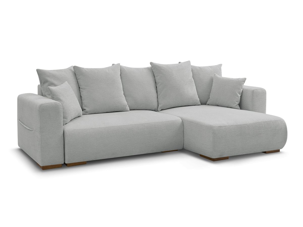 Canapé d'angle convertible réversible coffre SIDONIE tissu chiné