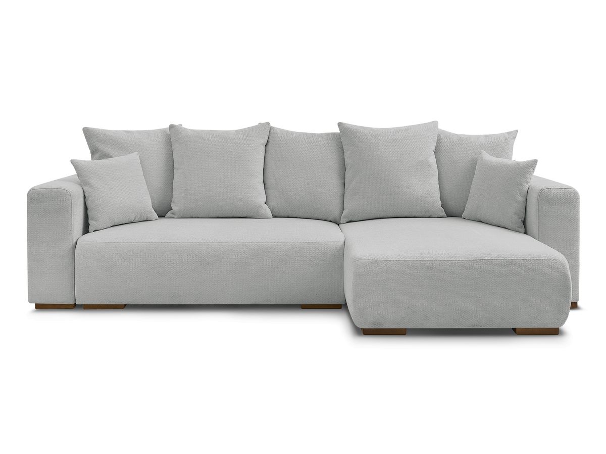 Canapé d'angle convertible réversible coffre SIDONIE tissu chiné
