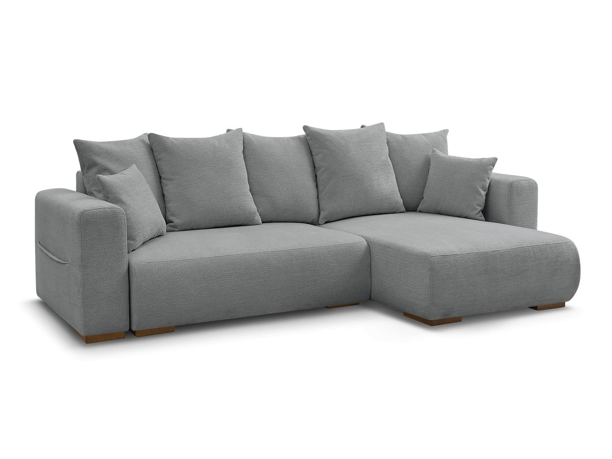 Canapé d'angle convertible réversible coffre SIDONIE tissu chiné