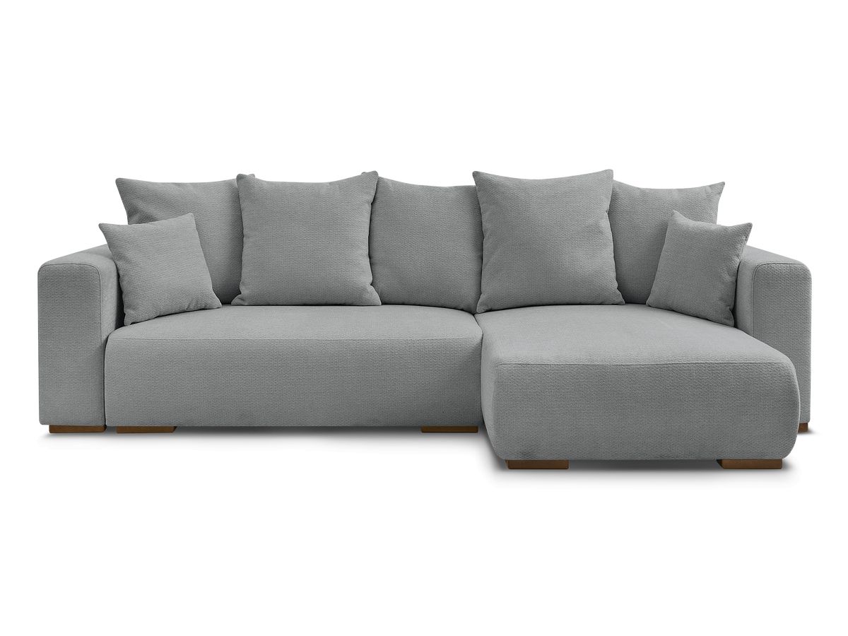 Canapé d'angle convertible réversible coffre SIDONIE tissu chiné