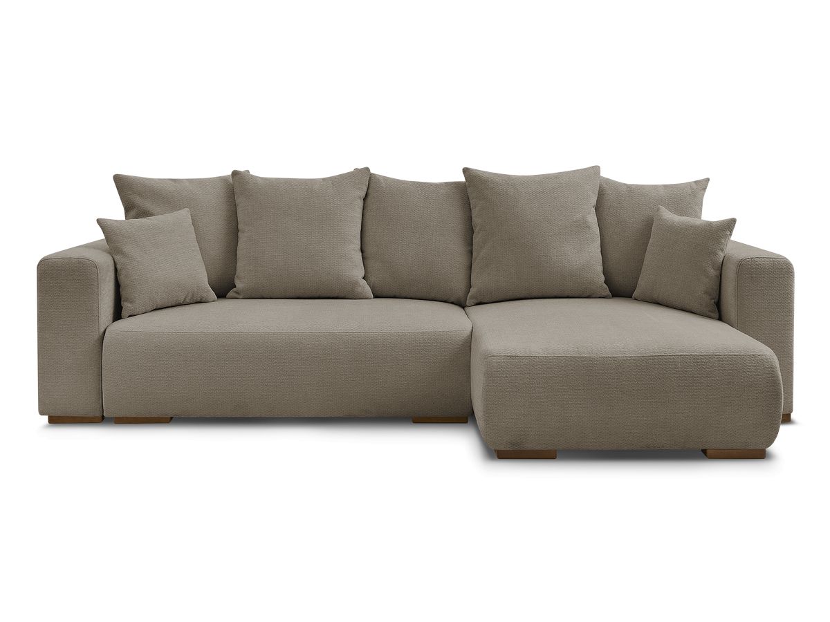 Canapé d'angle convertible réversible coffre SIDONIE tissu chiné