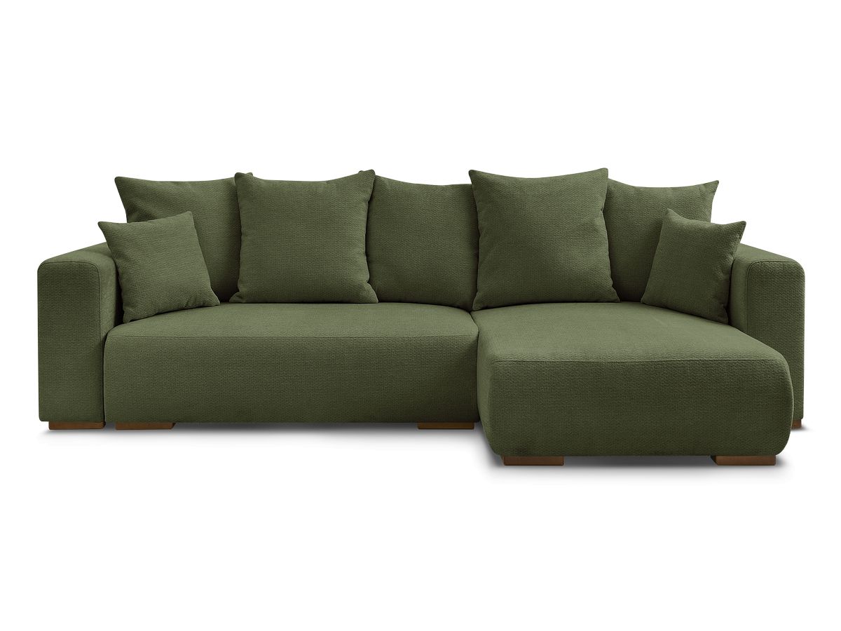 Canapé d'angle convertible réversible coffre SIDONIE tissu chiné