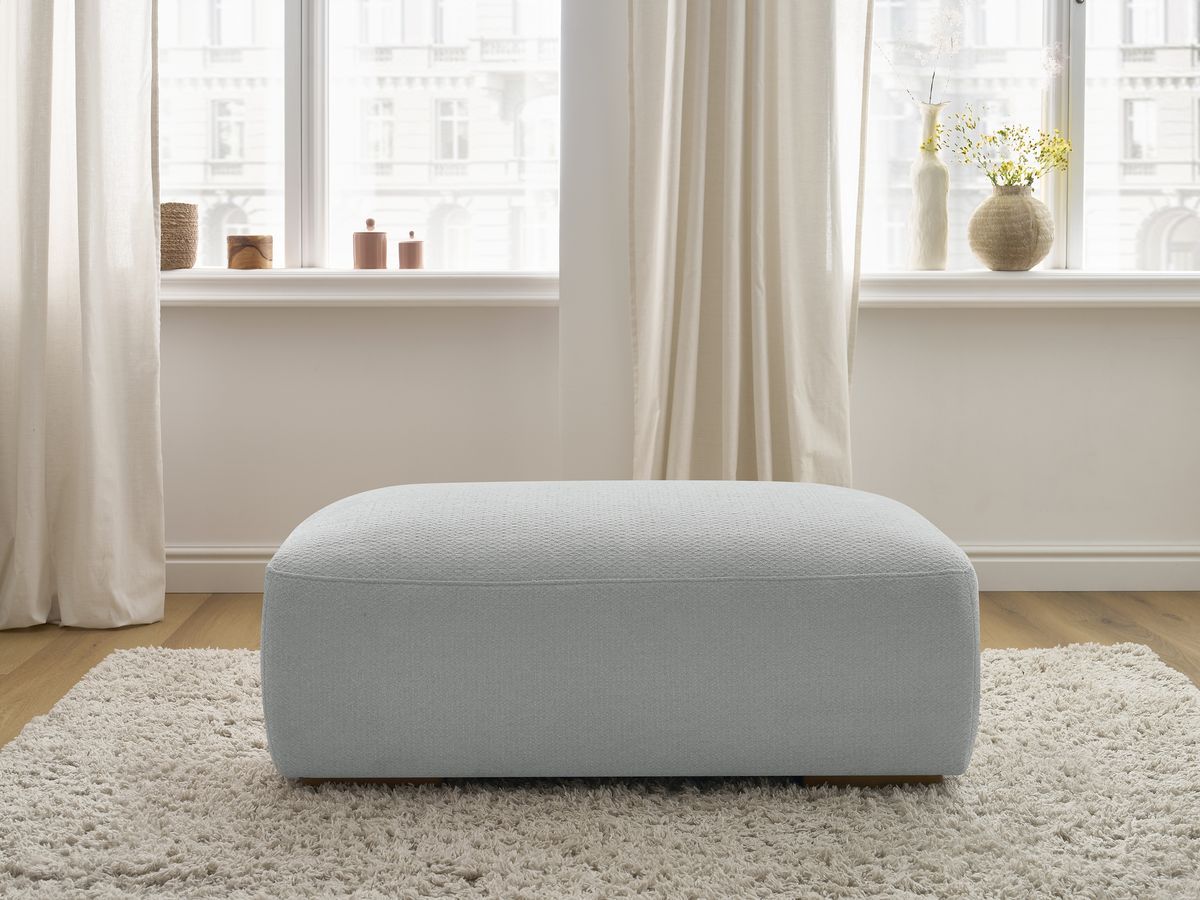 Pouf SIDONIE chiné gris clair — vue 5