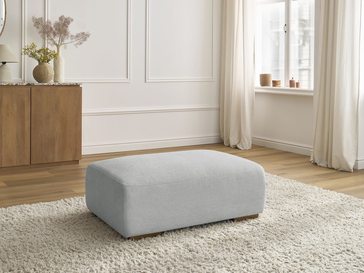 Pouf SIDONIE tissu chiné