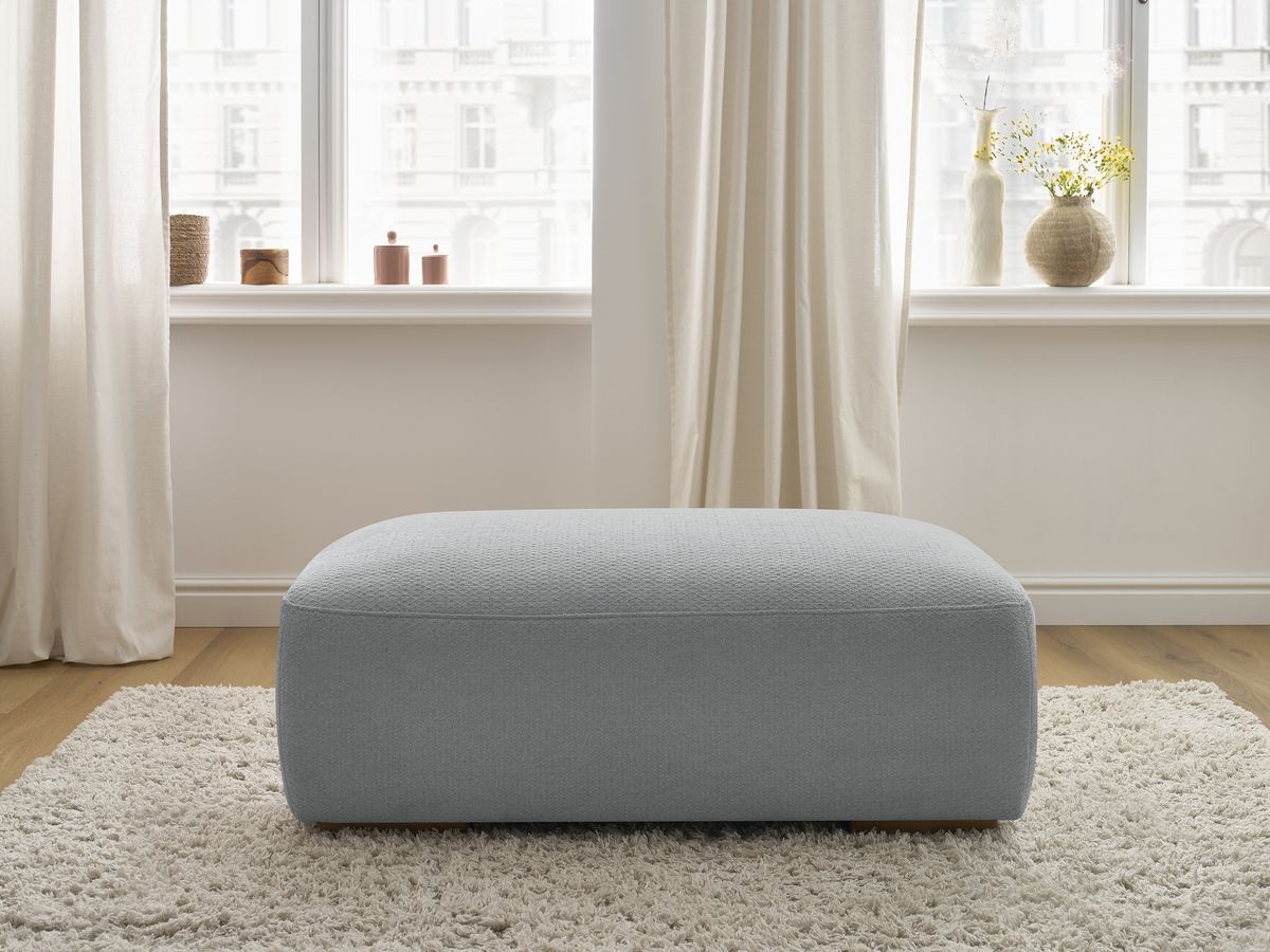 Pouf SIDONIE chiné gris foncé — vue 5